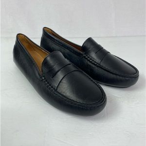 New To Boot Women's Penny Loafer Slip On Flats Shoes Leather Black Size 6